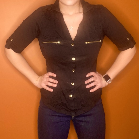 Guess Button Down T Shirt - Picture 1 of 2